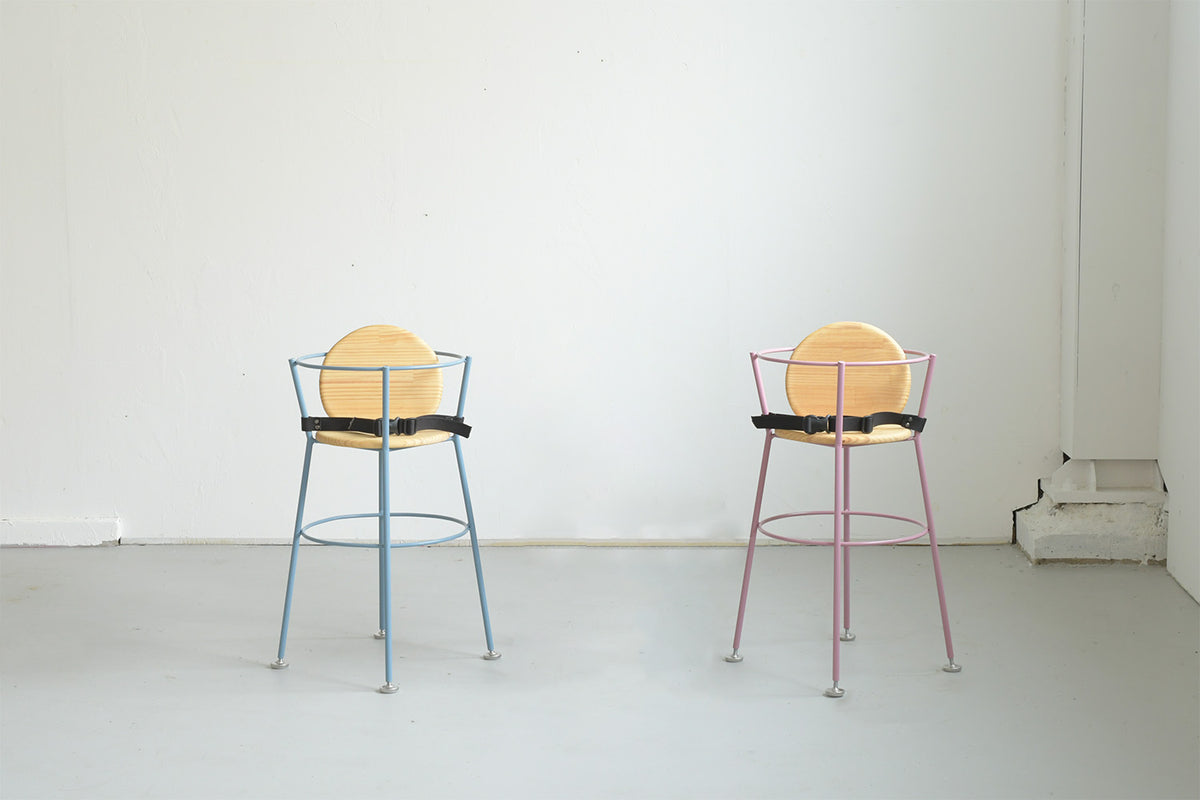 パイン・ナチュラル×ブルー/ピンク