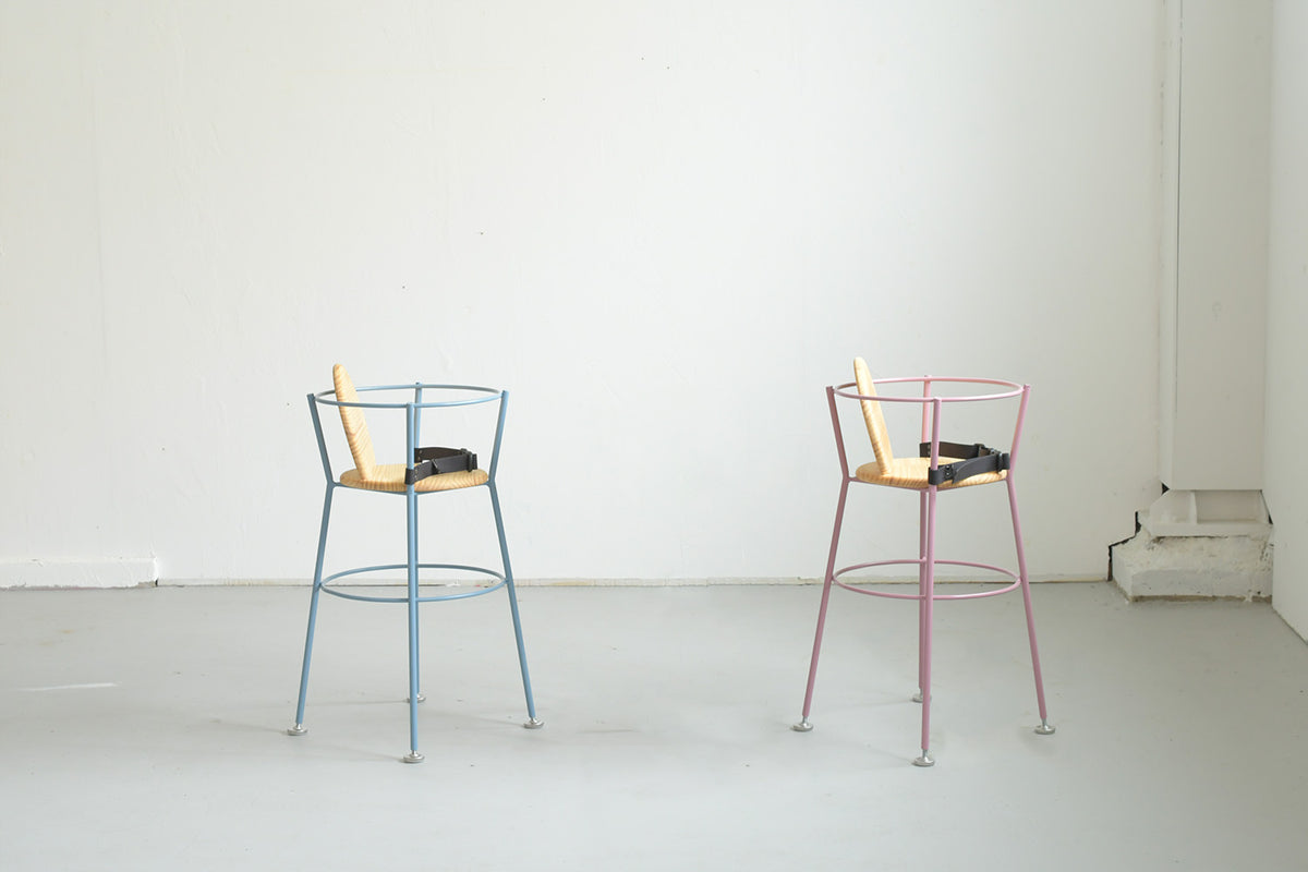 パイン・ナチュラル×ブルー/ピンク