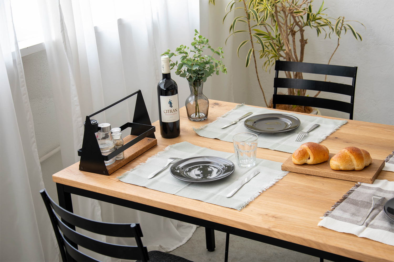 オークナチュラル×マットブラック