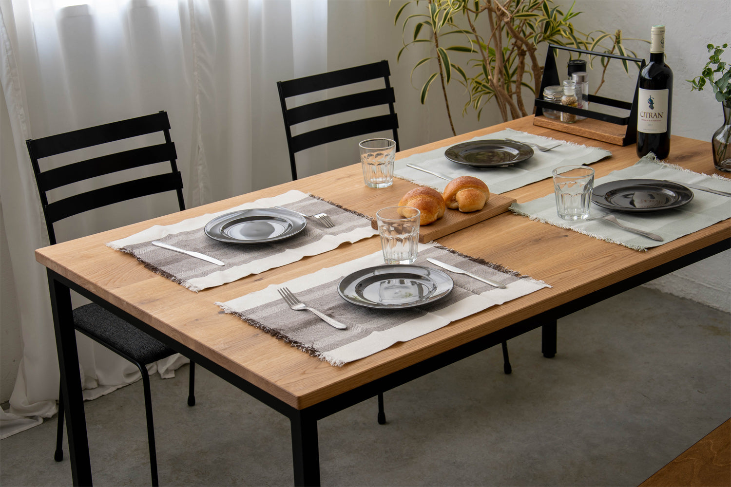 オークナチュラル×マットブラック