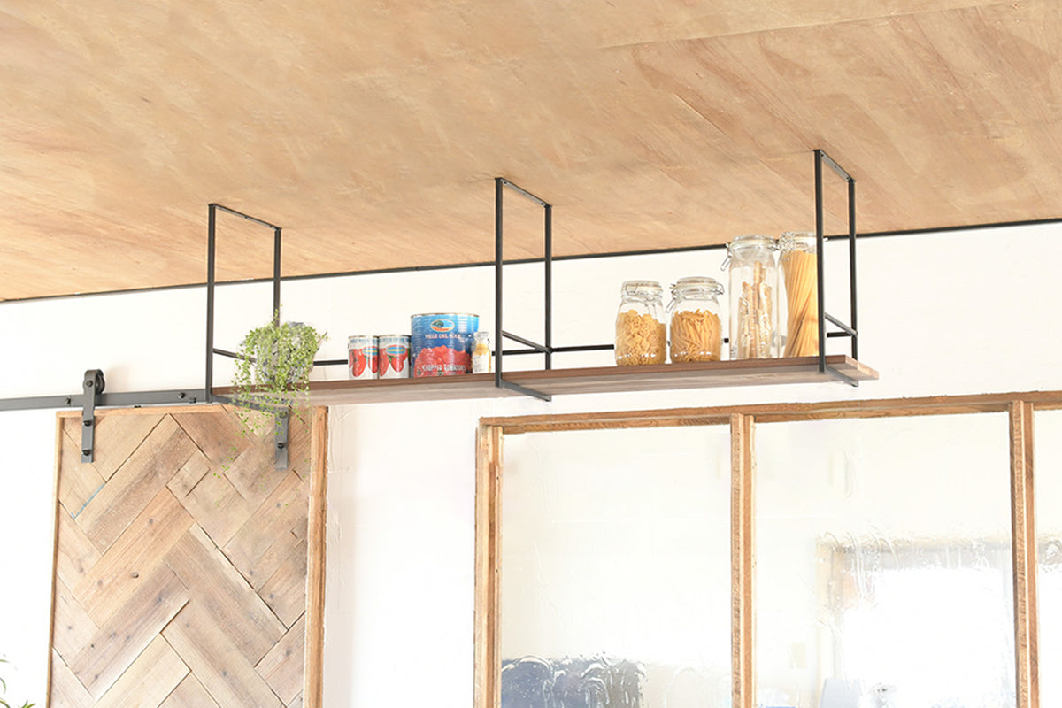 ウォールナット×マットブラック 1段