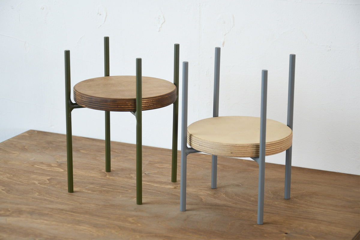 5号 ベース付き フィンチグリーン/ノルディックグレー