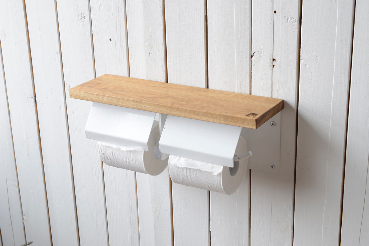 with lid - Double オーク・ナチュラル×ホワイト